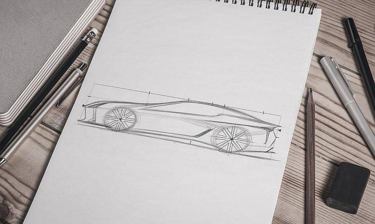 3D Lamborghini Drawing