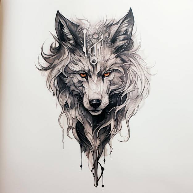 Animal Wolf Drawing