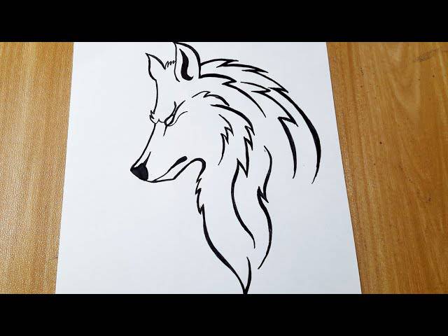 Big Bad Wolf Cartoon Drawing