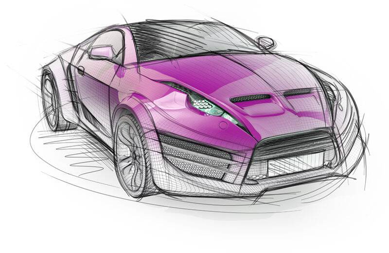 Car Body Sketch