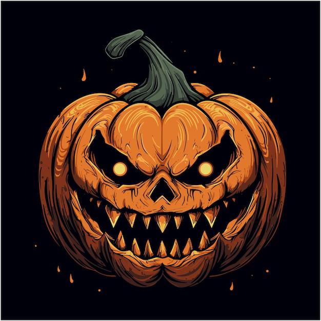 Jack O Lantern Face Drawing